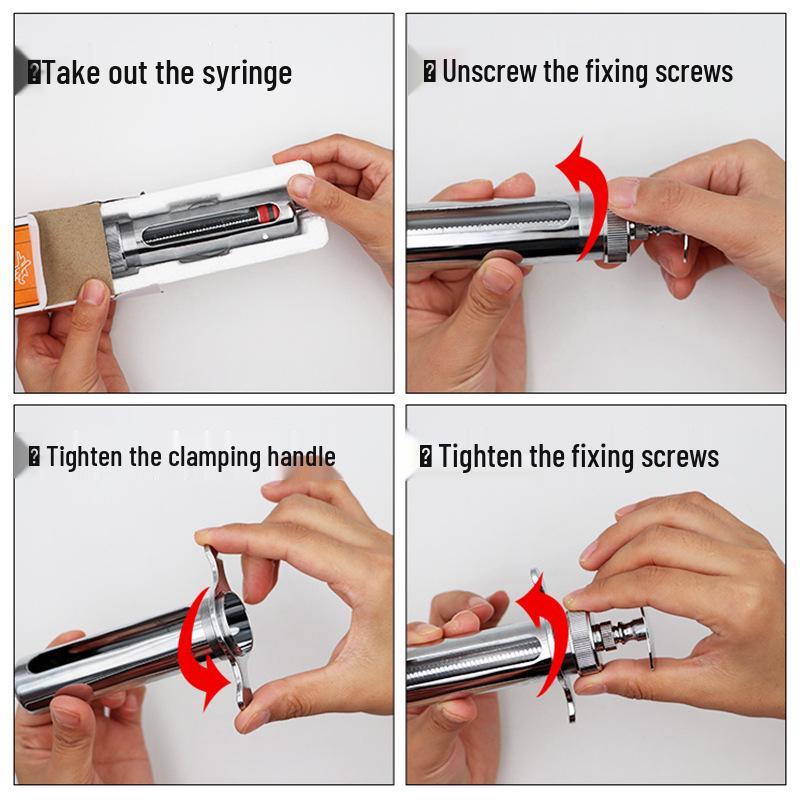 Ветеринарный шприц из нержавеющей стали - 10 мл/20 мл Оборудование для разведения свиней.