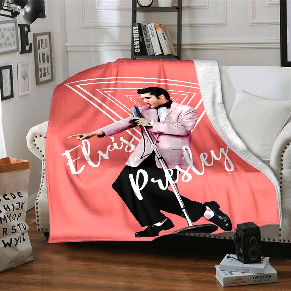 Elvis Presley Blanket Comfortable Great for Bedding Bed Livingroom Four Seasons Multipurpose Modern Style Perfect Gift for Relatives and Friends