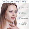 Лента для подтяжки лица, для глаз, двойного подбородка и шеи, мгновенное подтягивание кожи, водонепроницаемая, прозрачные пластыри для коррекции фигуры, подтяжка лица