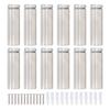 12 Set Advertising Screw Kit 19x60mm Stainless Steel Sign Standoff Screw Mounting Glass Hardware