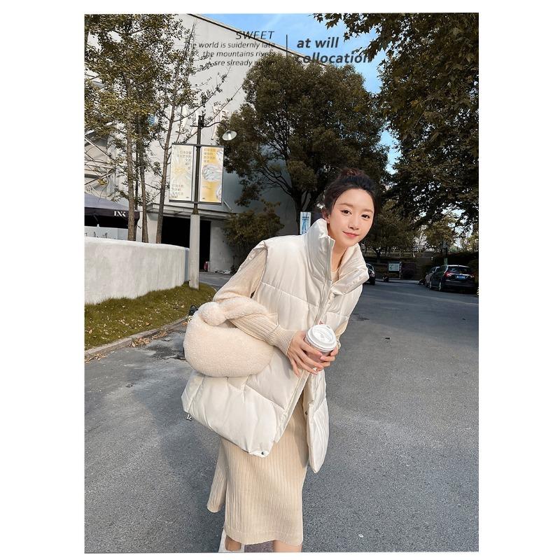 Женский жилет осенне-зимний новый нишевый пуховый хлопковый жилет хлопковое пальто