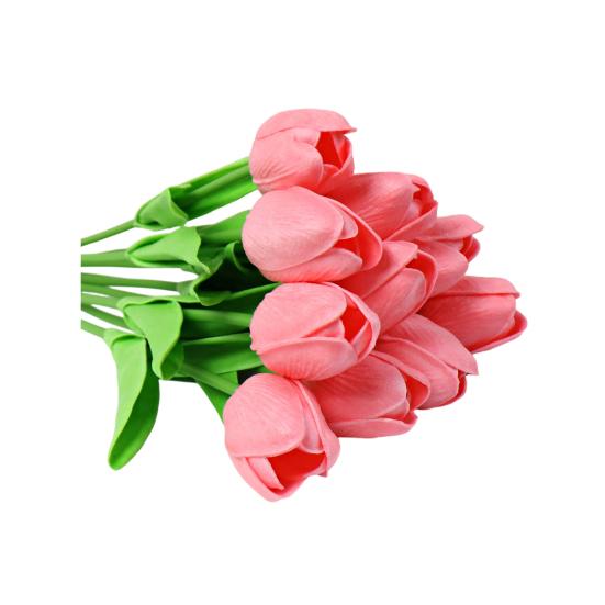 10 шт. Искусственный цветок тюльпана для дома, офиса, вечеринки, реалистичная искусственная ветка цветка, настольное украшение, подарок на День матери, День святого Валентина, Пасху