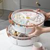 1 Pcs Transparent Portable Simple Dried Fruit Box With Lid Compartmentalized Sealed Snack Candy Box