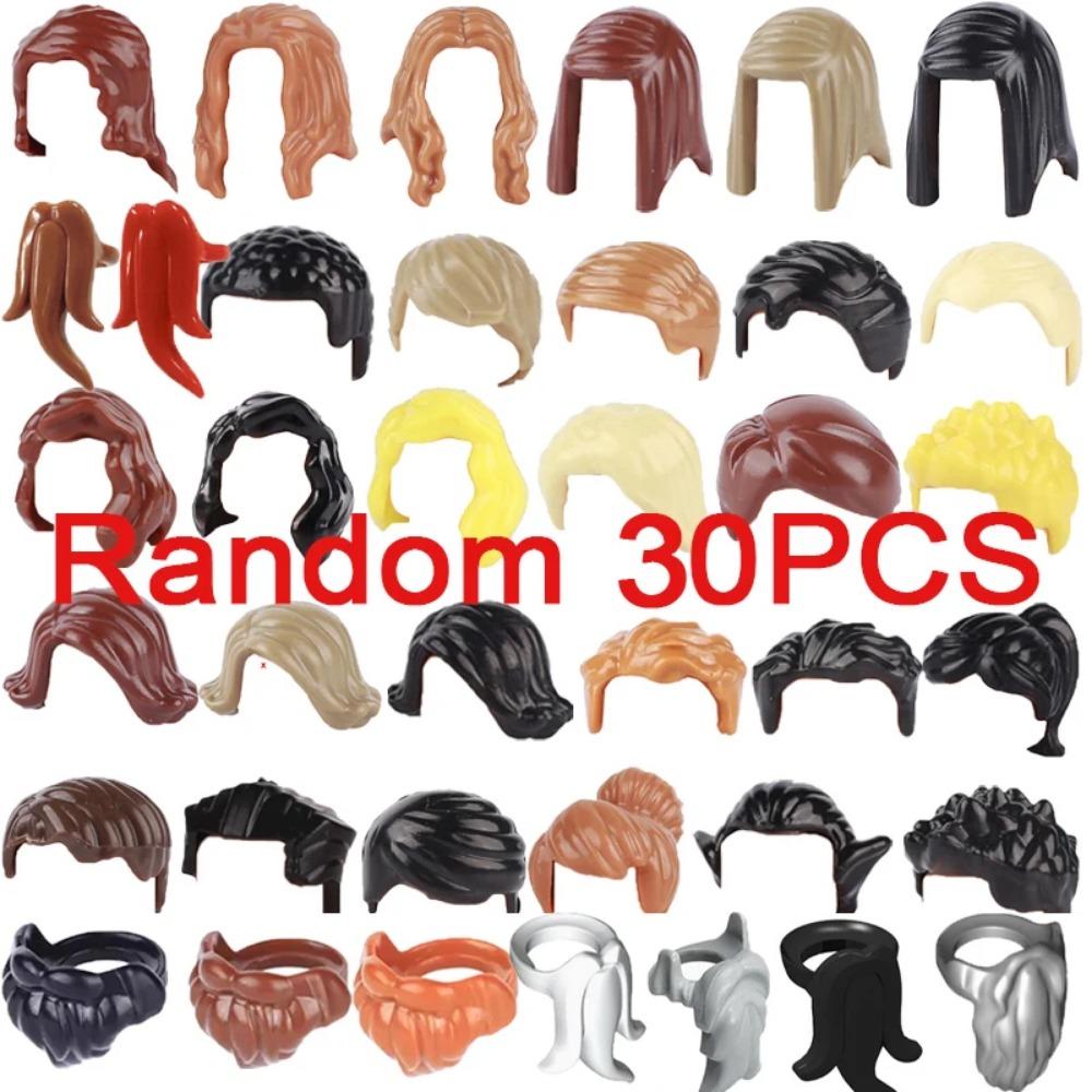 City Building Blocks Body Character Clothing Accessories Helmet Hat Colorful Hair Hairstyle Mini Brick Compatible Toy Gift X040