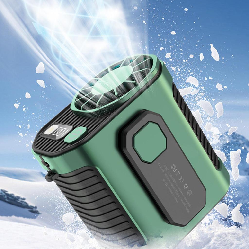 Waist Clip Fan Handsfree Personal Body Fan for Fishing Cycling Climbing