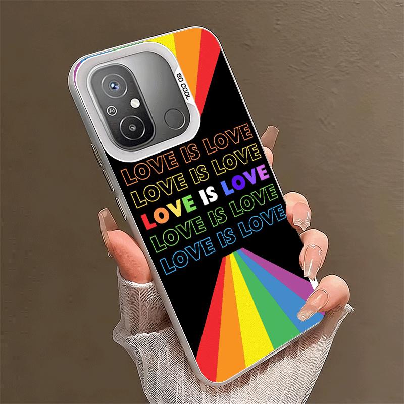 LGBT Rainbow Love Is Love Soft Phone Case for Xiaomi Redmi 15C 15 14C 13C 12C Poco X5 X6 X7 Pro X3 F8 F7 Ultra M8 13 12 Cover Ba