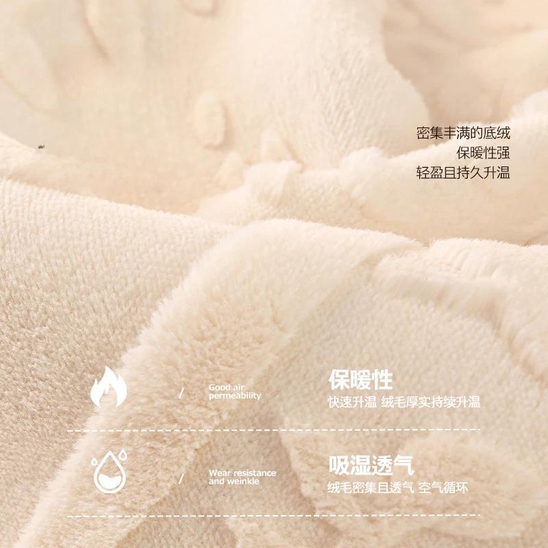 Jacquard Plush Sofa Covers for Living Room Non-slip Soft Sofa Cushion Mat Winter Warm Plush Thicken Cover Towel Home Decor