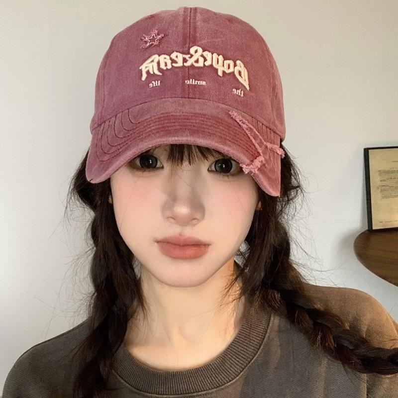 Шляпа с кошачьими ушками, женская, уличная, солнцезащитные очки, кепка с козырьком, ретро, выстиранная, ковбойская кепка