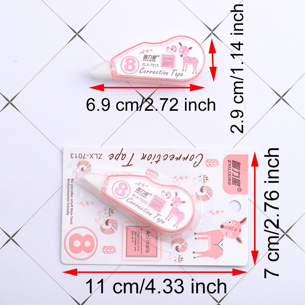 1 шт. Милые животные из мультфильмов, корректирующая лента, канцелярские принадлежности для офиса и школы