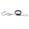 Trailer Safety Towing Cable With S Hook 3500lbs Load Bearing 27.6in Maximum Extension Length Spring Towing Rope For RV