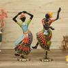 Wrought Iron Bharatnatyam Dancing Couple Showpiece For Home Décor, 17.75 Inch, Multicolor