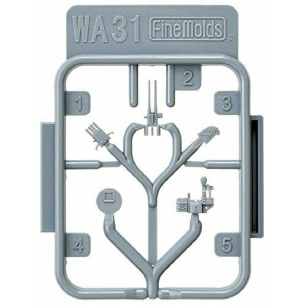 Fine Molds WA31 Type 89 12.7cm High-angle Gun (w/Top Cover) Plastic Model Kit