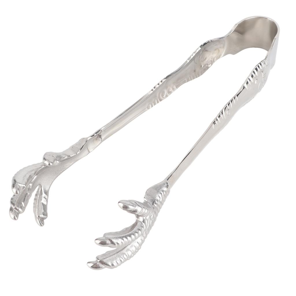 Eagle Claw Style Ice Tongs Food Grade Stainless Steel Prevents Slipping Ice Tongs for Home Bar Sugar Cubes Ice Cubes
