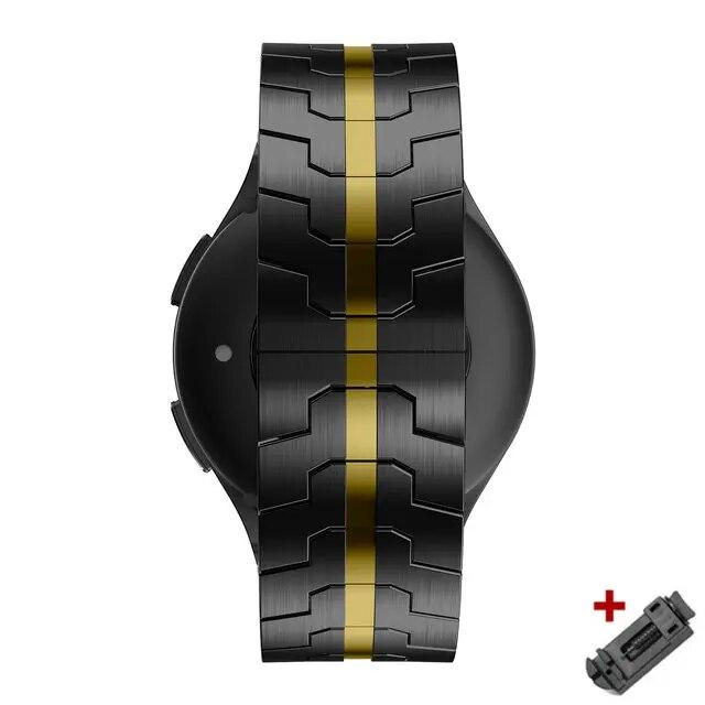 Ремешок из нержавеющей стали 20 мм 22 мм для Samsung Galaxy Watch 6 Classic 43 47 мм 4 5 pro 40 44 мм 45 мм браслет для Huawei 4 Pro GT 3 2e