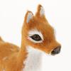 Artificial Deer Animal Model Christmas Reindeer Doll Party Ornament for Kids Tabletop Decoration