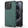 For iPhone 15 Pro Magnetic Case Corrugated Texture Heat Dissipation Shockproof TPU+PC Phone Back Cover