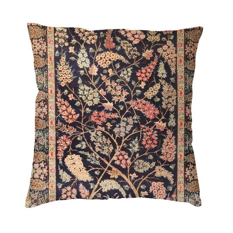 Persian Tree Of Life Rug Cushion Cover for Sofa 55*55 cm Antique Bohemian Carpet Throw Pillow Cases Home Decorative Pillowslip