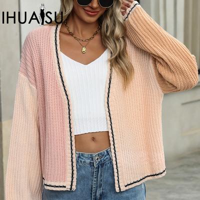 Женский осенне-зимний темпераментный дорожный свободный вязаный кардиган куртка джемпер