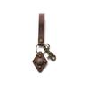 OGARP Carving Leather Keychain Brown
