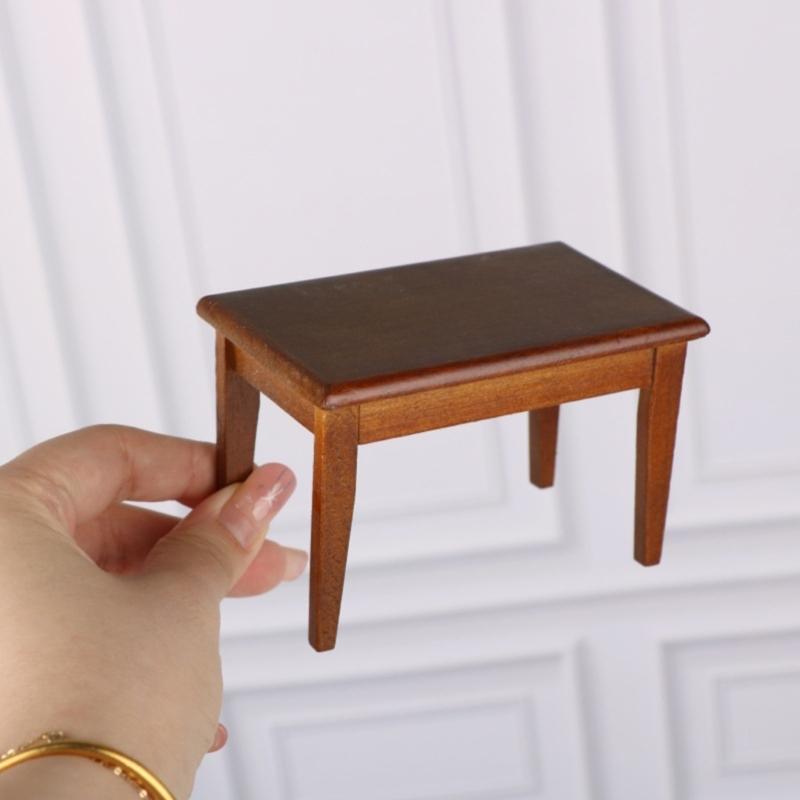 Small Dining Seat For Dollhouses Figures Flexible Wood Figure Furniture Enduring Design
