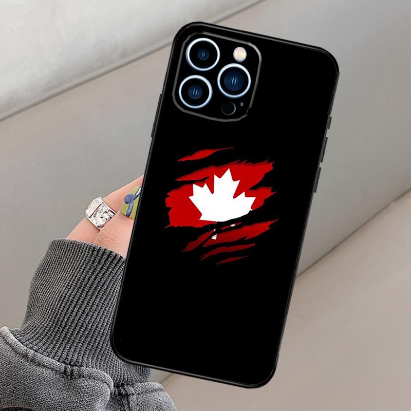 Canada Canadian Flag Phone Case For iPhone 16 14 13 12 15 Pro Max 15 16 Plus 12 13 mini XR 16e Funda Cover