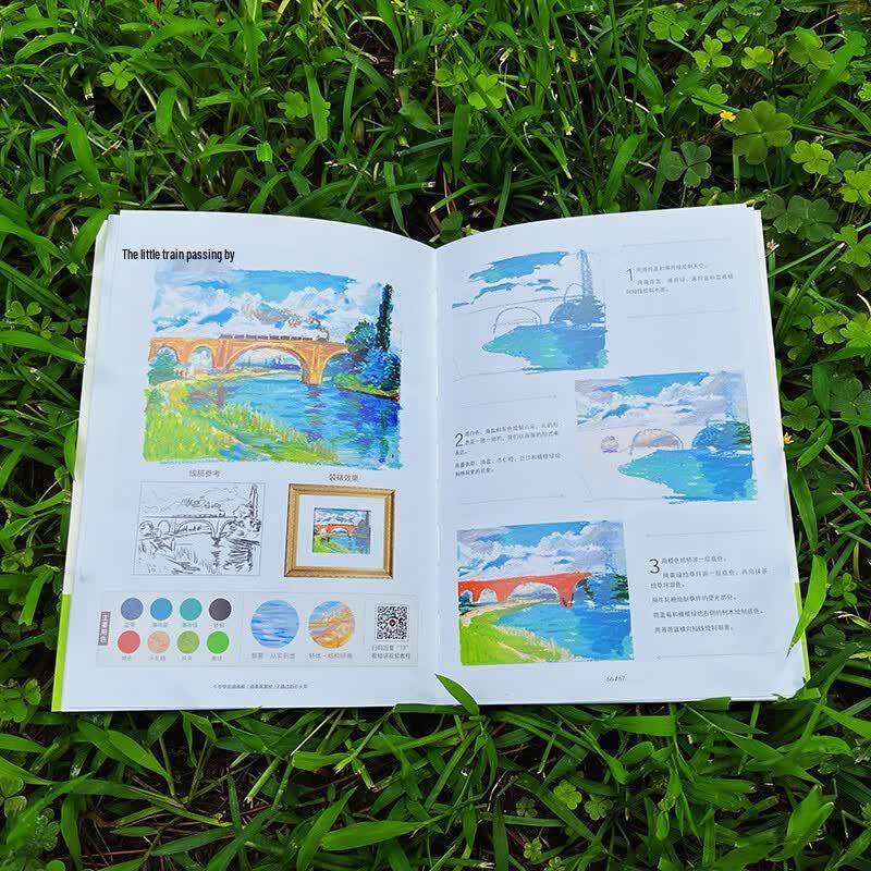 6-Step Oil Pastel Landscape Painting Guide