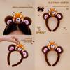 Red Panda Soft Plush Headband With Decorative Hair Accessory For Playroom