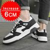 Удобная мужская обувь для увеличения роста, кроссовки для мужчин, плоская подошва / 6 см, скрытый каблук, спортивная мода, внутренняя обувь для увеличения роста