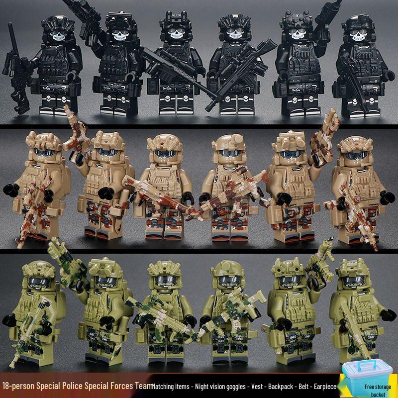 Конструктор Delta Action SWAT: Минифигурки Спецназа и Военное Оружие для Детей.