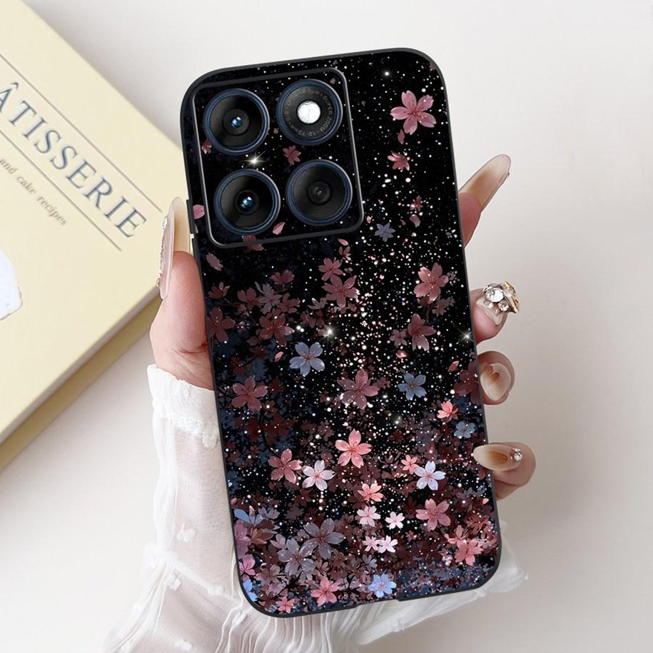 For Motorola Edge 60 Pro Case Moto Edge 60 Fusion Cover New Fashion Flower Soft Silicone Bumper For Moto Edge 60 60s Edge60 Capa