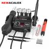 NEWACALOX 100-240V Soldering Rework Station  Temperature Control Digital Hot Air Welding Station for Electronics Repair Tool