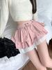 Женская розовая юбка-плиссе А-силуэта в винтажном стиле 90-х годов, эстетика Y2k, мини-юбка в стиле Харадзюку, корейская юбка в стиле Лолиты, одежда 2000-х годов
