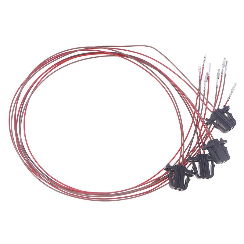4Pcs Front Back Car Door Light Cable Wires Connector Harness Plug For Golf 5 6 7 Jetta Mk5 Mk6 Mk7 T-Roc Tiguan