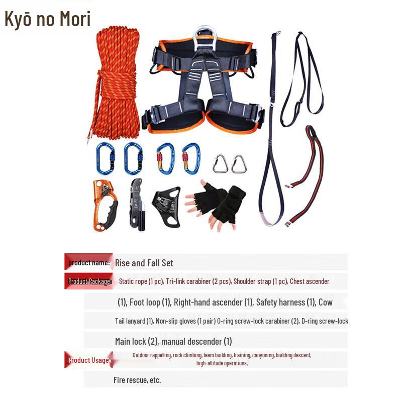 Jingzhisheng Outdoor Rock Climbing Ascender Descender