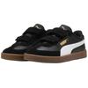 Puma Club II Era Замшевая кожа Удобные Мягкие Низкие Детские Кеды для Скейтбординга Детские кроссовки Черно-белые 402307-01