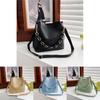Chic Khaki Green Blue Black Yellow Brown Pu Material Women's Bucket Bag For Spring