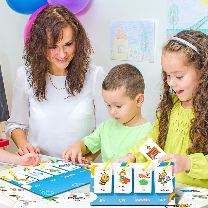 Sentence-Making Exercises Flip Chart Sentence Educational Learning Tool Vocabulary Building Special Education Speech Therapy