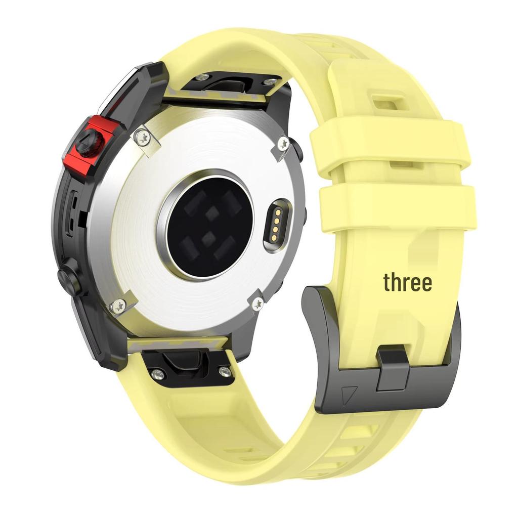 Силиконовый ремешок для часов Garmin Fenix 7/7s/7X Pro с быстросъемным креплением, стиль как у официального для моделей Fenix 5/6/935