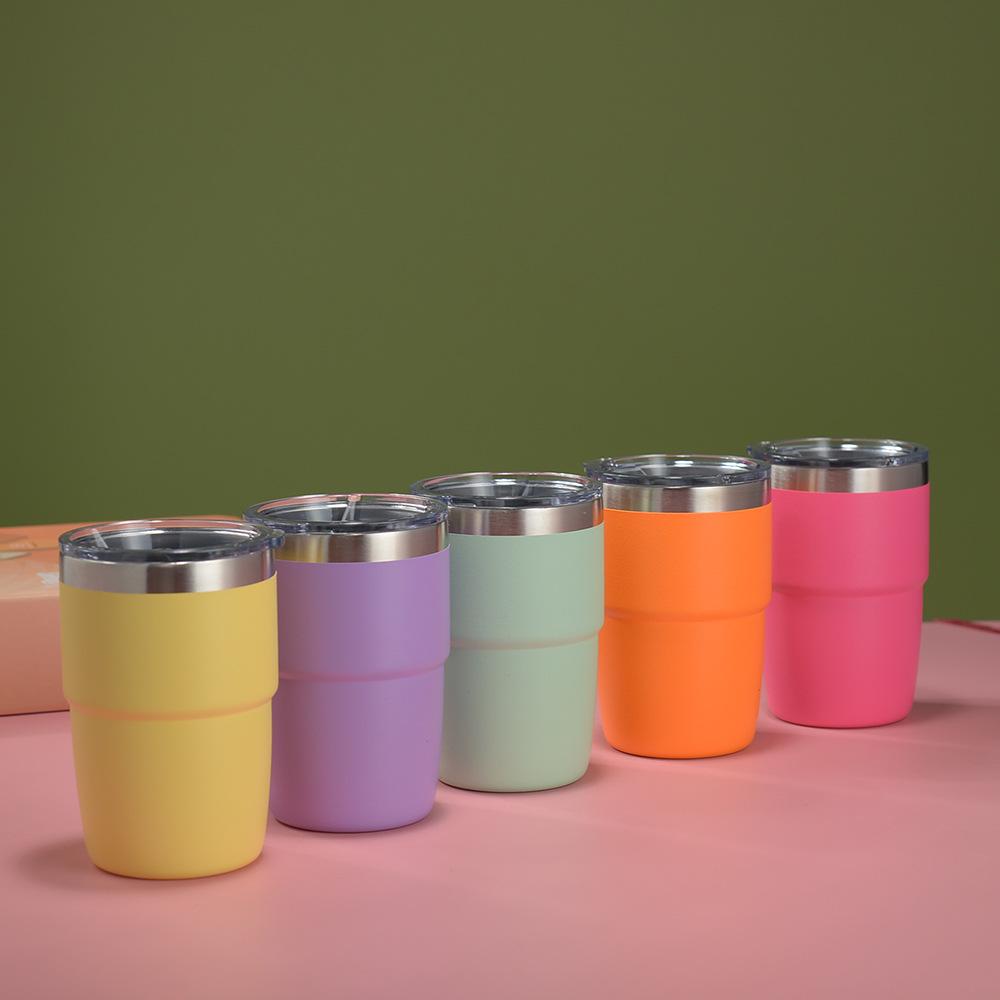 Мини-термос Rambler 4 унции для трансграничной торговли: Двухслойная вакуумная кофейная кружка из нержавеющей стали 304, для горячих и холодных напитков