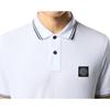 STONE ISLAND Мужская футболка-поло с коротким рукавом, приталенная, с нашивкой-логотипом L1S1522000-10S0018-V1001