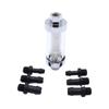 Motorcycle Inline Fuel Filters 3/8" 1/4" 5/16" Fitting Universal Fuel Filter Chromed Gas Glass Reusable Oil Fuel Filter