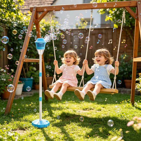 Bubble Kids Vertical Bubble 46 Inch Machine for Maker with Adjustable Height