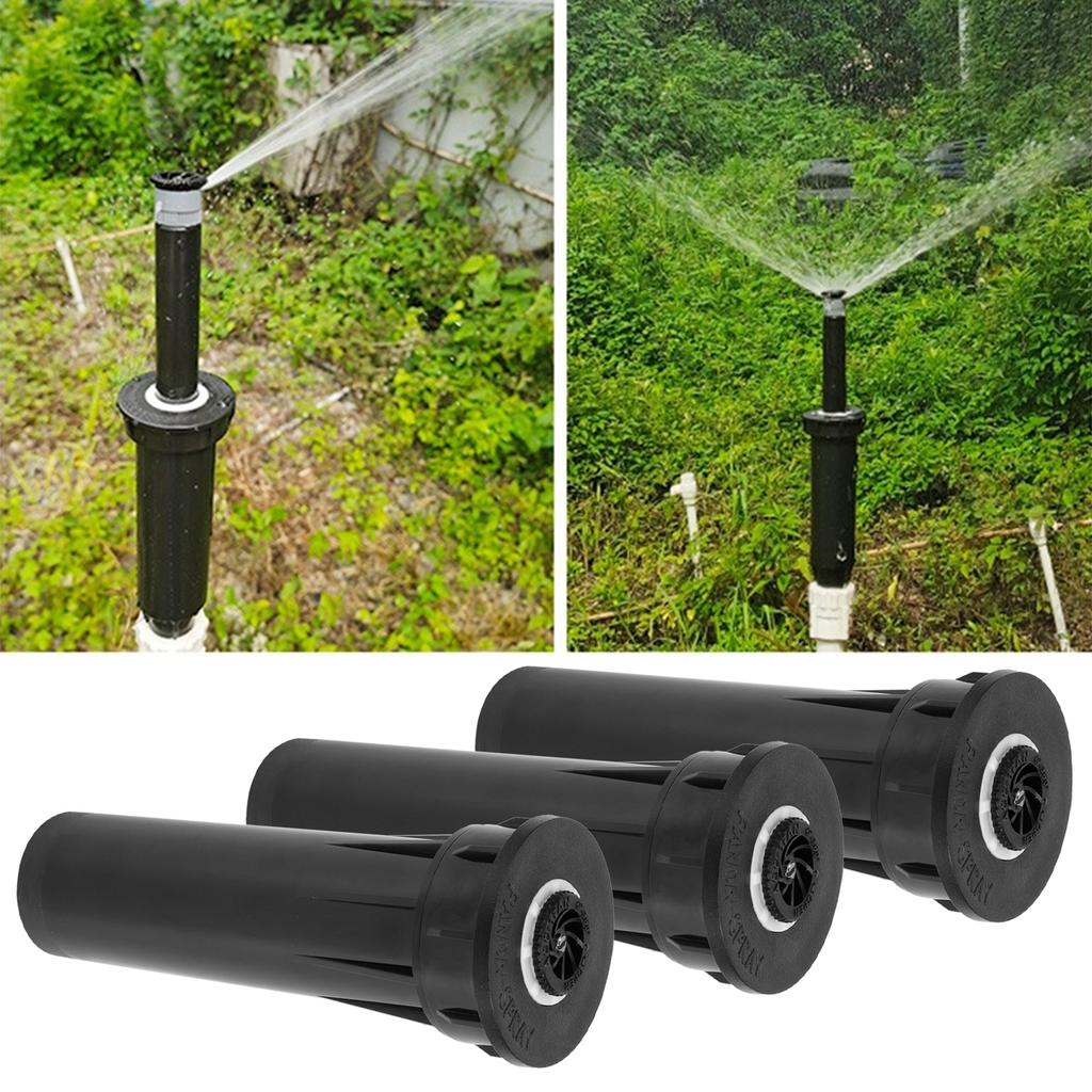 3Pcs G1/2 Sprinkler Head Buried Telescopic Water Spray Nozzle for Lawn Yard Garden Irrigation