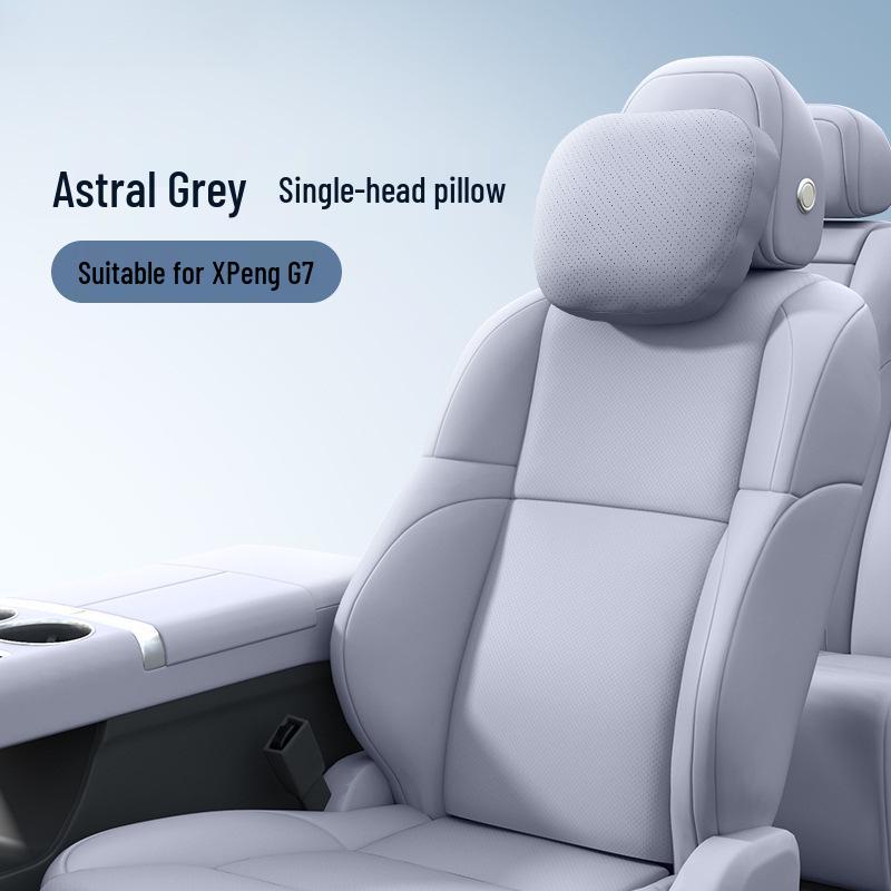 XPeng G7 Headrest Lumbar Support & Neck Pillow Set - Essential Car Accessories for Comfort & Interior Decoration.