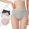 Cotton Panties High Waist Panty Comfortable Seamless Briefs Solid Color Underpants Underwear Women M-XXL