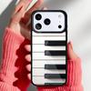 Музыкальный чехол для телефона с клавишами пианино для iPhone 17 Air 16e 15 14 13 Pro Max Задняя крышка для 12 11 Pro Coque