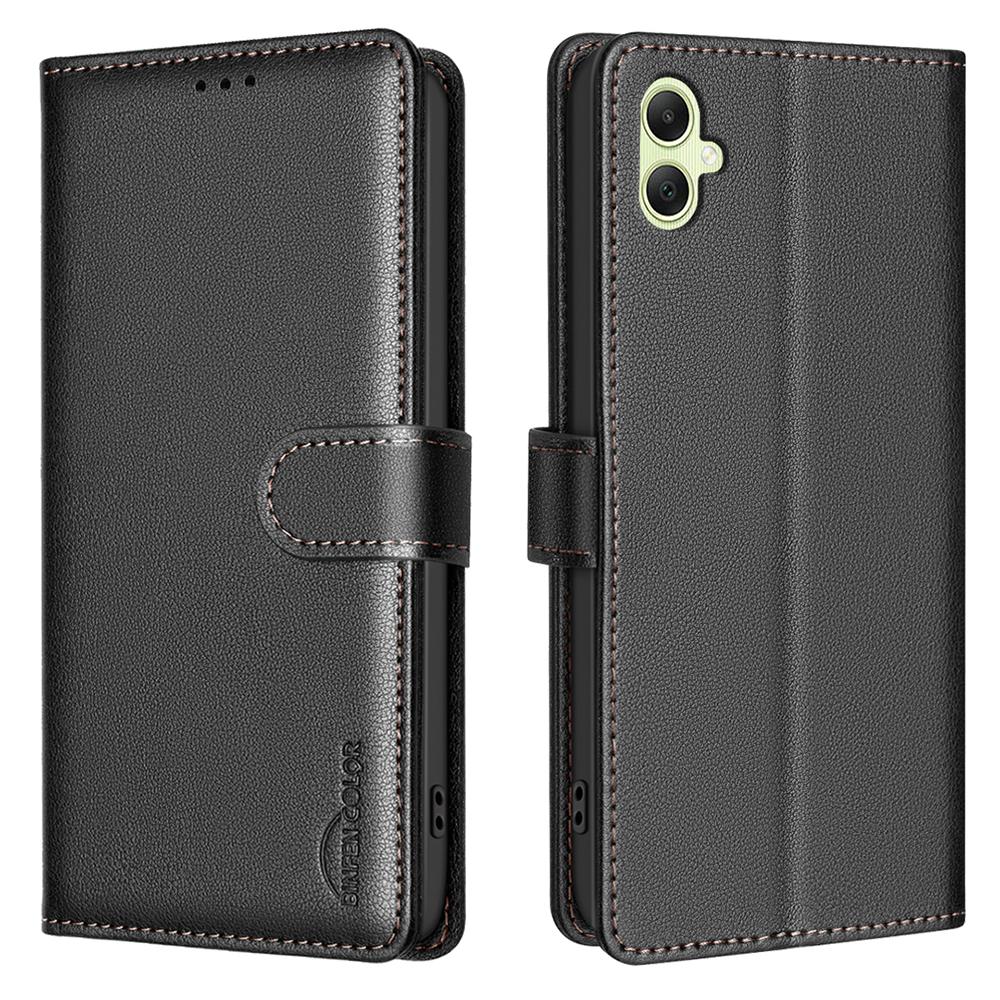 BINFEN COLOR BF32 For Samsung Galaxy F06 5G/M06 5G Leather Case Wallet RFID Blocking Phone Cover