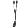 IEC320 C8 To Dual IEC320 C7 Power Cords Y Split Male To Double Female 1 In 2 Out AC Power Cable