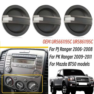 3 шт. Для Mazda BT-50 UN 2006-2011 Переключатель ручки управления отопителем и кондиционером Для Ford Ranger PJ/PK Автомобильная ручка управления кондиционером UR5661195C UR5861195C