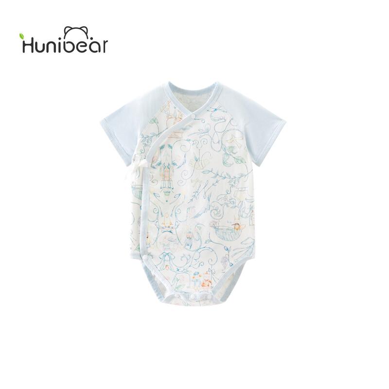 Happy Little Bear Baby Short-Sleeve Romper